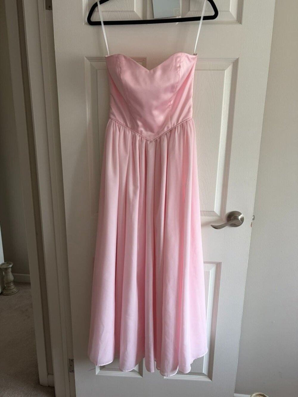 Vintage Pink Formal Strapless Gown - Size 2P